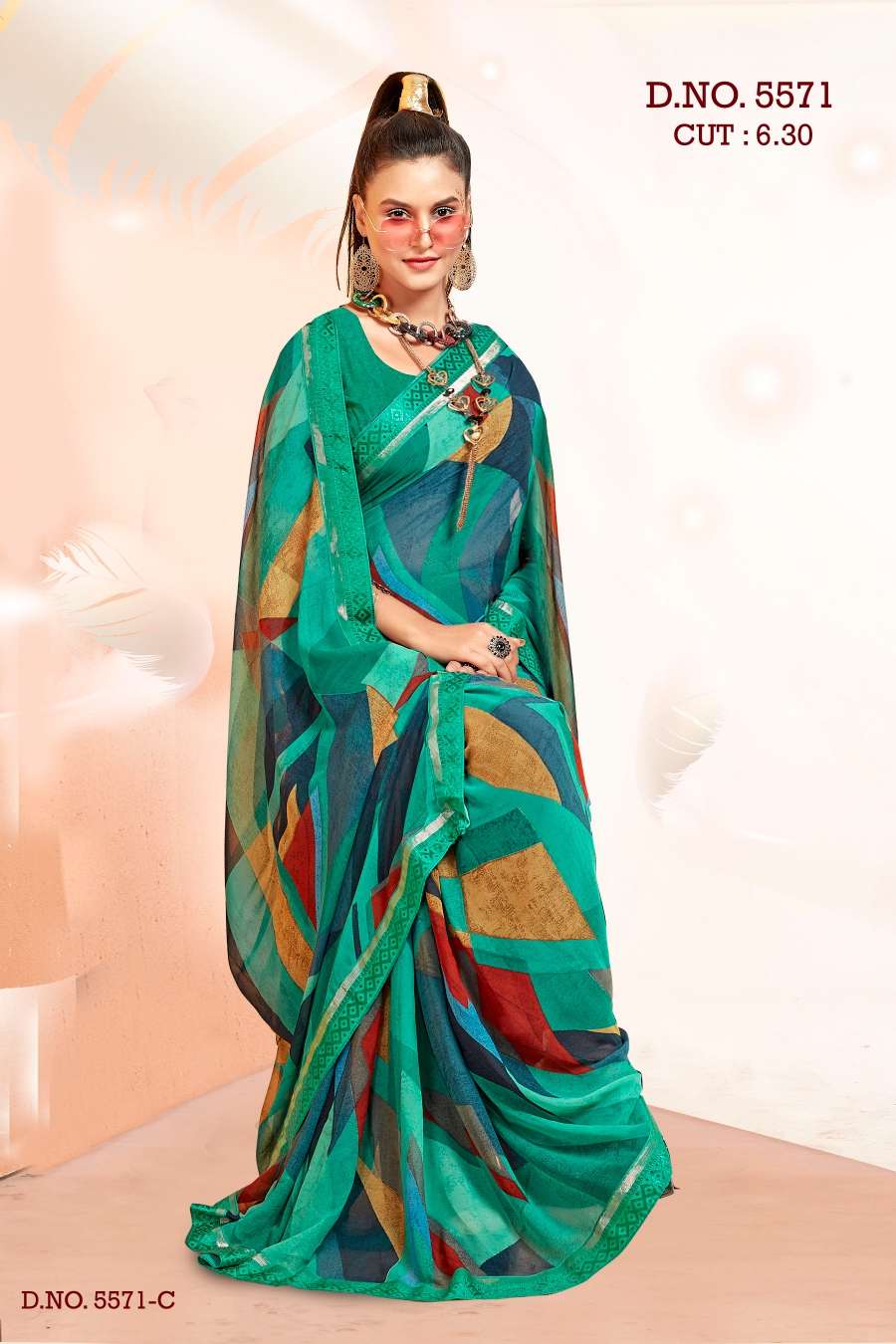 PASSWORD 5571 INDER SILK MILLS Saree Wholesale catalog