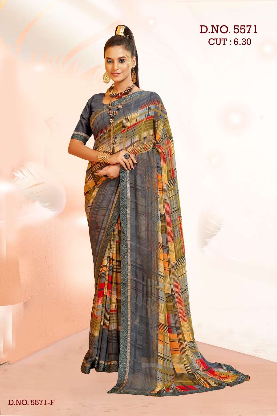 PASSWORD 5571 INDER SILK MILLS Saree Wholesale catalog