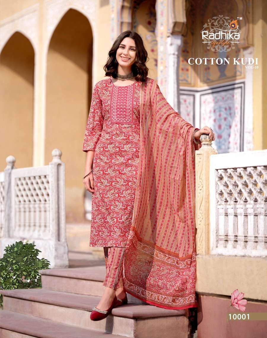 RADHIKA LIFE STYLE Cotton kudi vol -10 Kurti Wholesale catalog