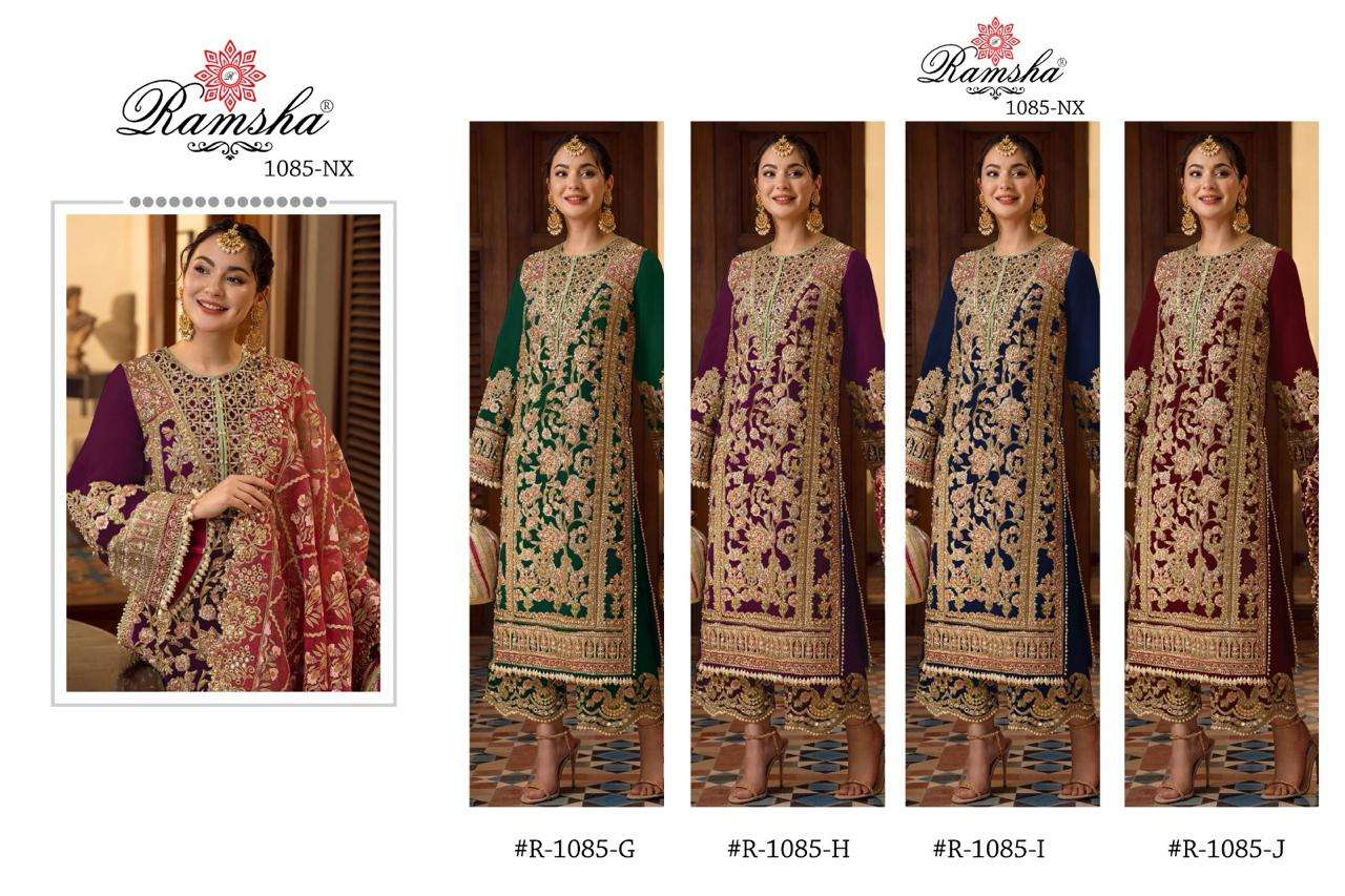 Ramsha R 1085 G To J Pakistani Suits Wholesale catalog