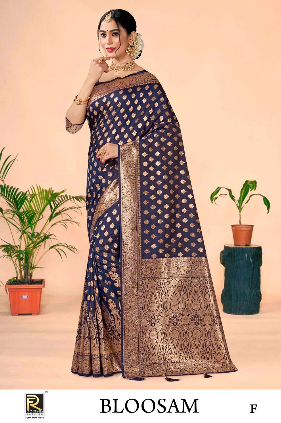 Ronisha Bloosam  Banarasi Silk Saree Wholesale catalog