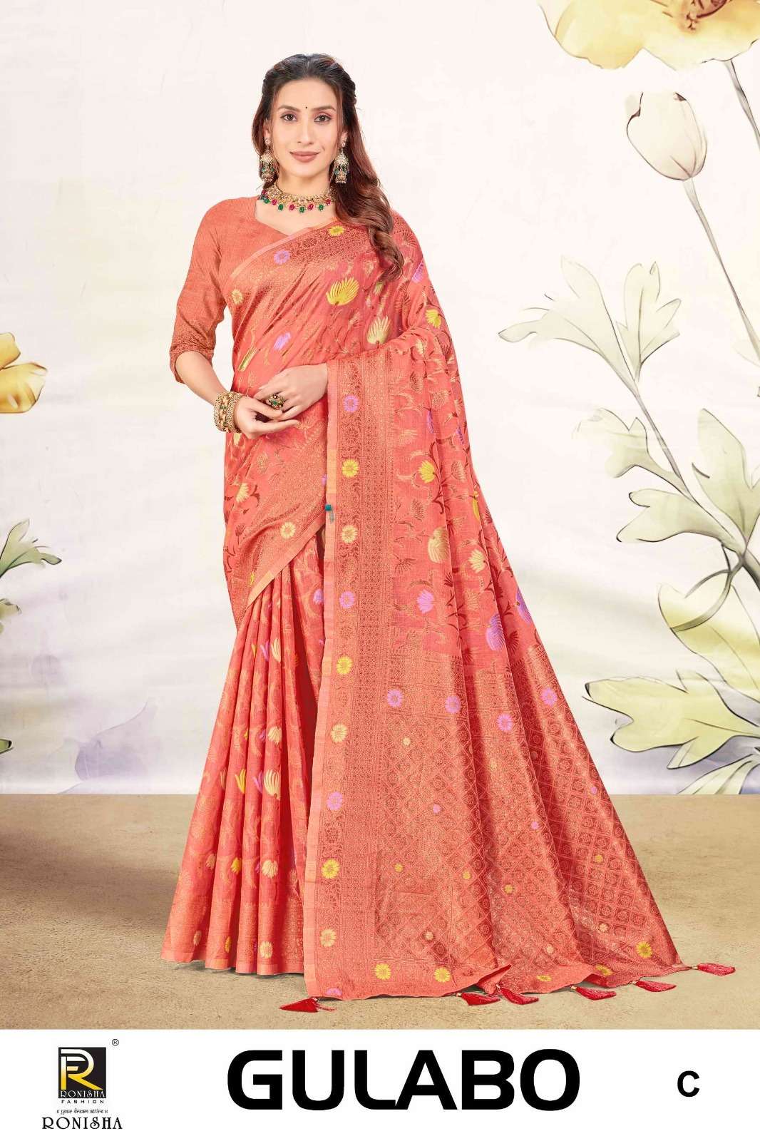 Ronisha Gulabo Banarasi Silk Saree Wholesale catalog