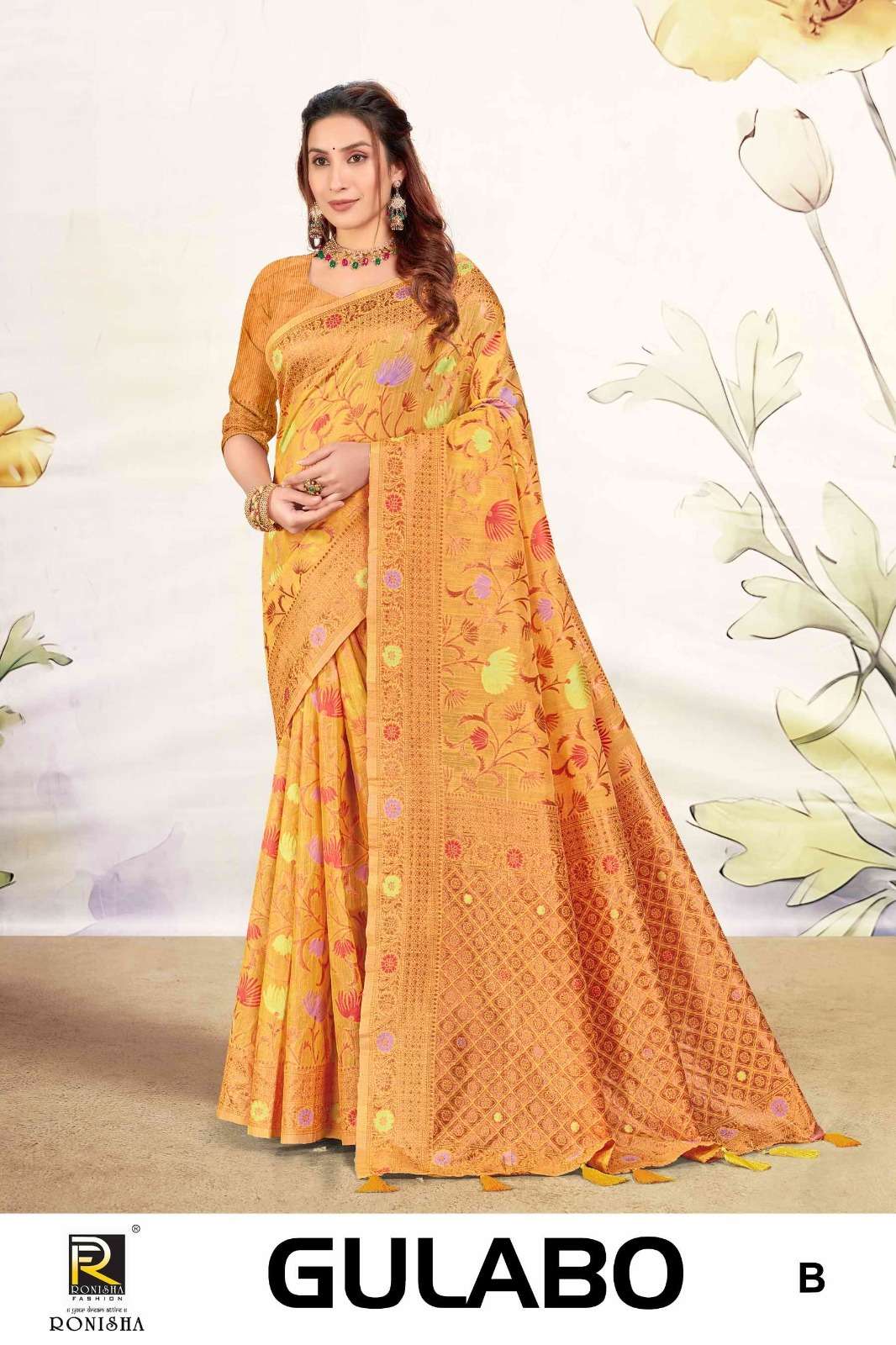 Ronisha Gulabo Banarasi Silk Saree Wholesale catalog