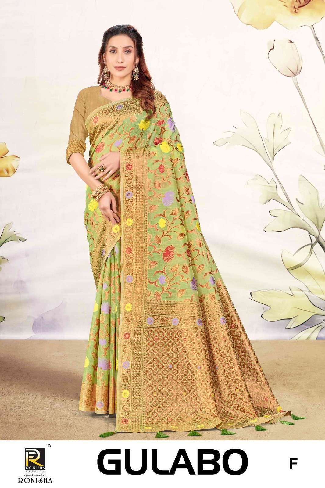 Ronisha Gulabo Banarasi Silk Saree Wholesale catalog