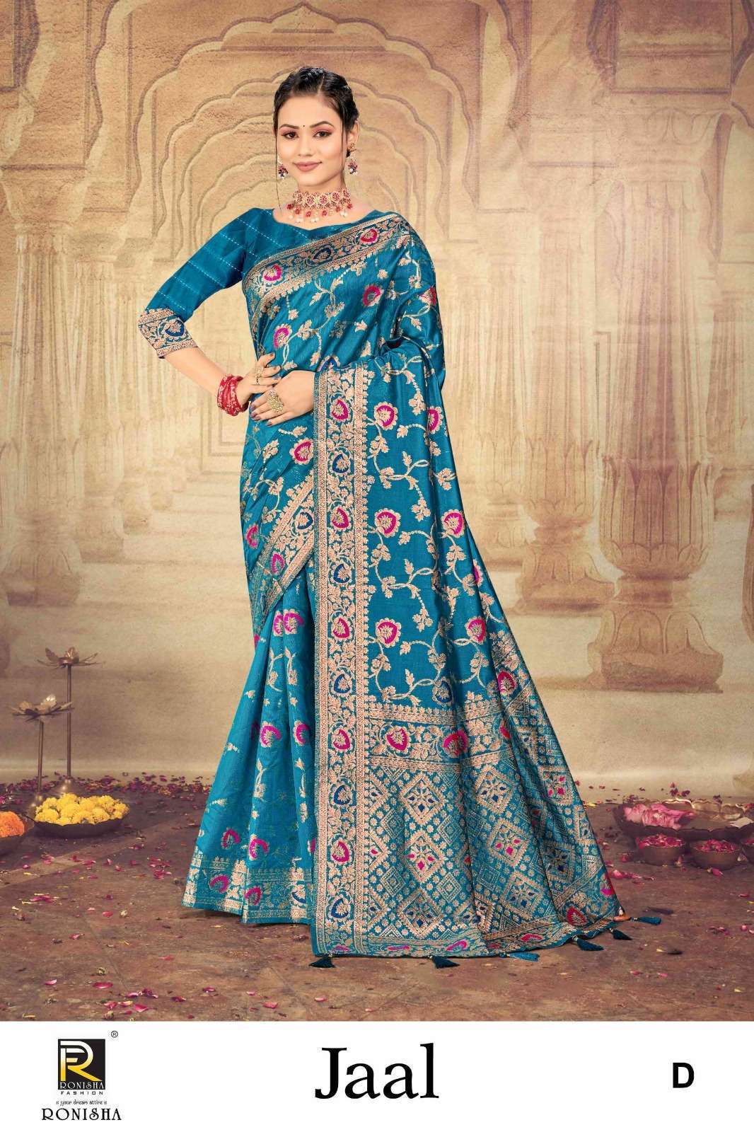 Ronisha Jaal Banarasi Silk Saree Wholesale catalog