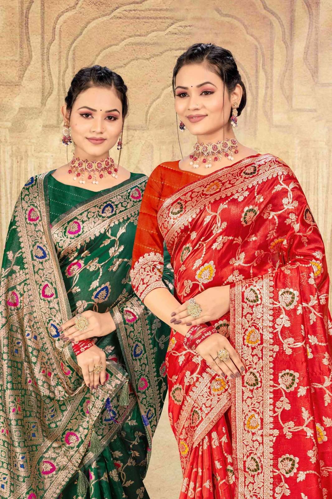 Ronisha Jaal Banarasi Silk Saree Wholesale catalog