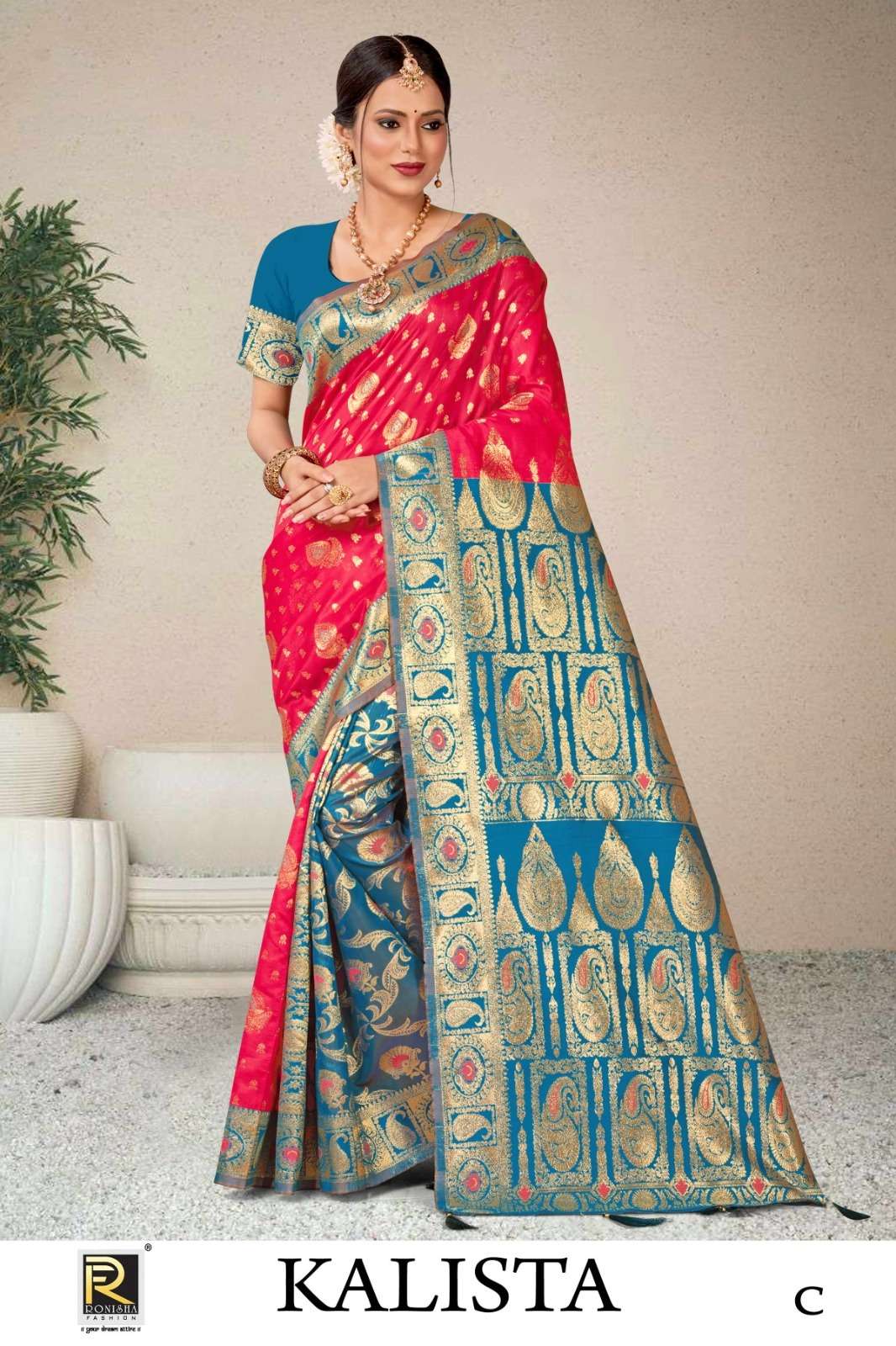 Ronisha Kalista  Banarasi Silk Saree Wholesale catalog