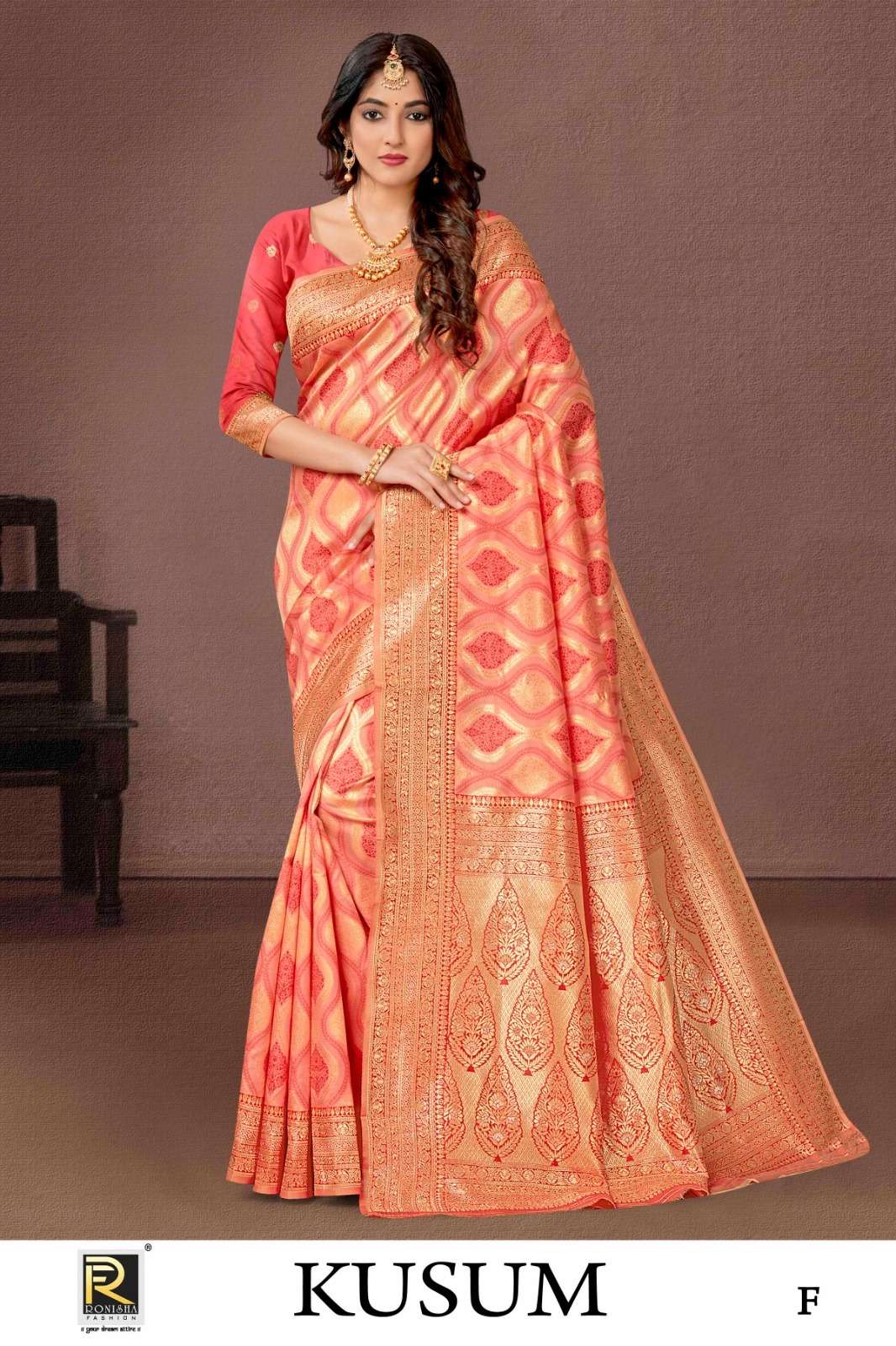 Ronisha Kusum vol-2 Banarasi Silk Saree Wholesale catalog