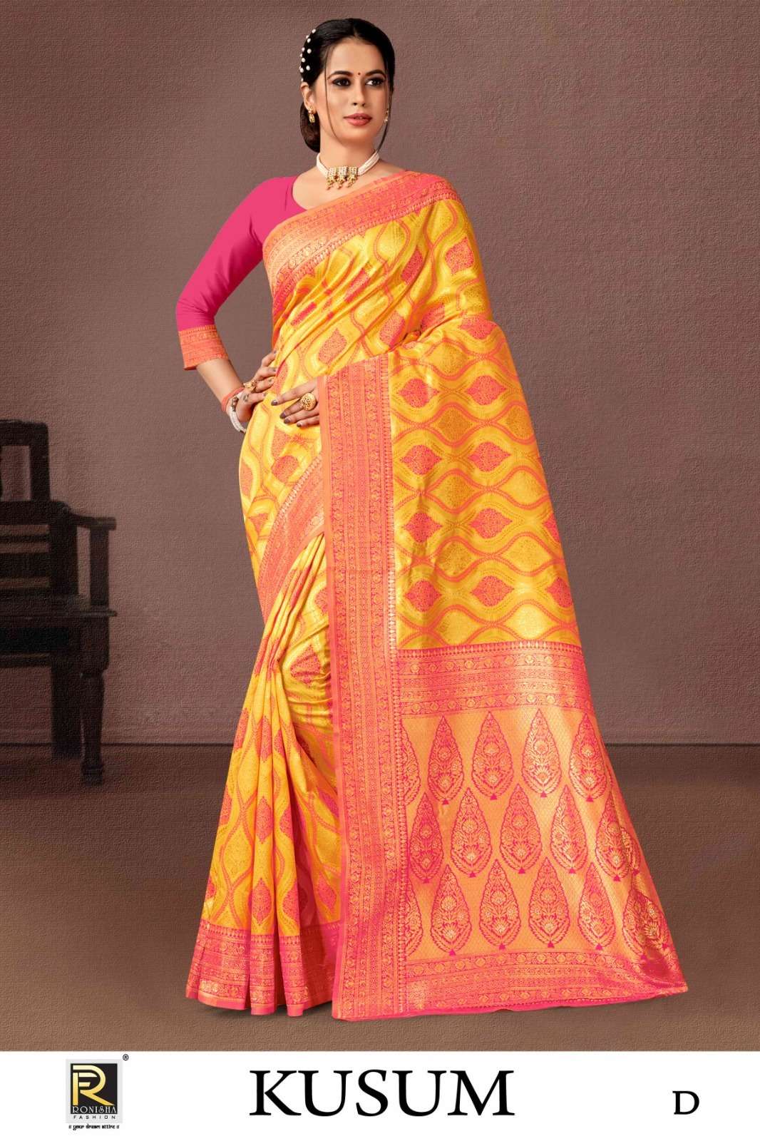 Ronisha Kusum vol-2 Banarasi Silk Saree Wholesale catalog
