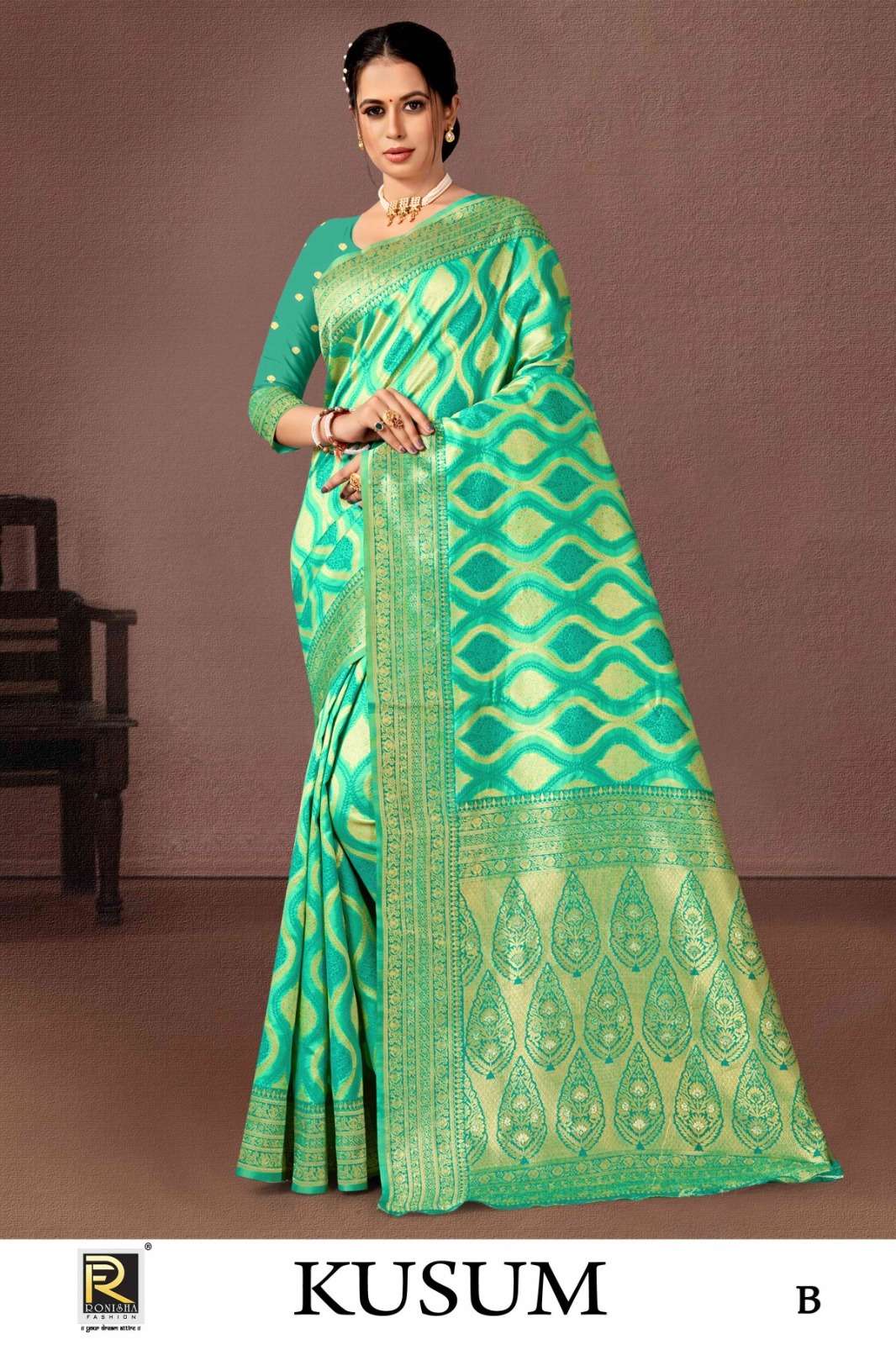 Ronisha Kusum vol-2 Banarasi Silk Saree Wholesale catalog