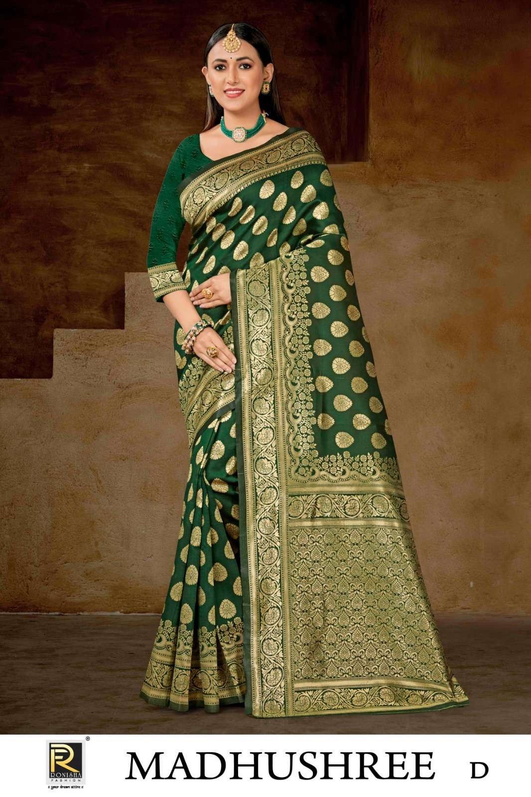Ronisha Madhushree Banarasi Silk Saree Wholesale catalog