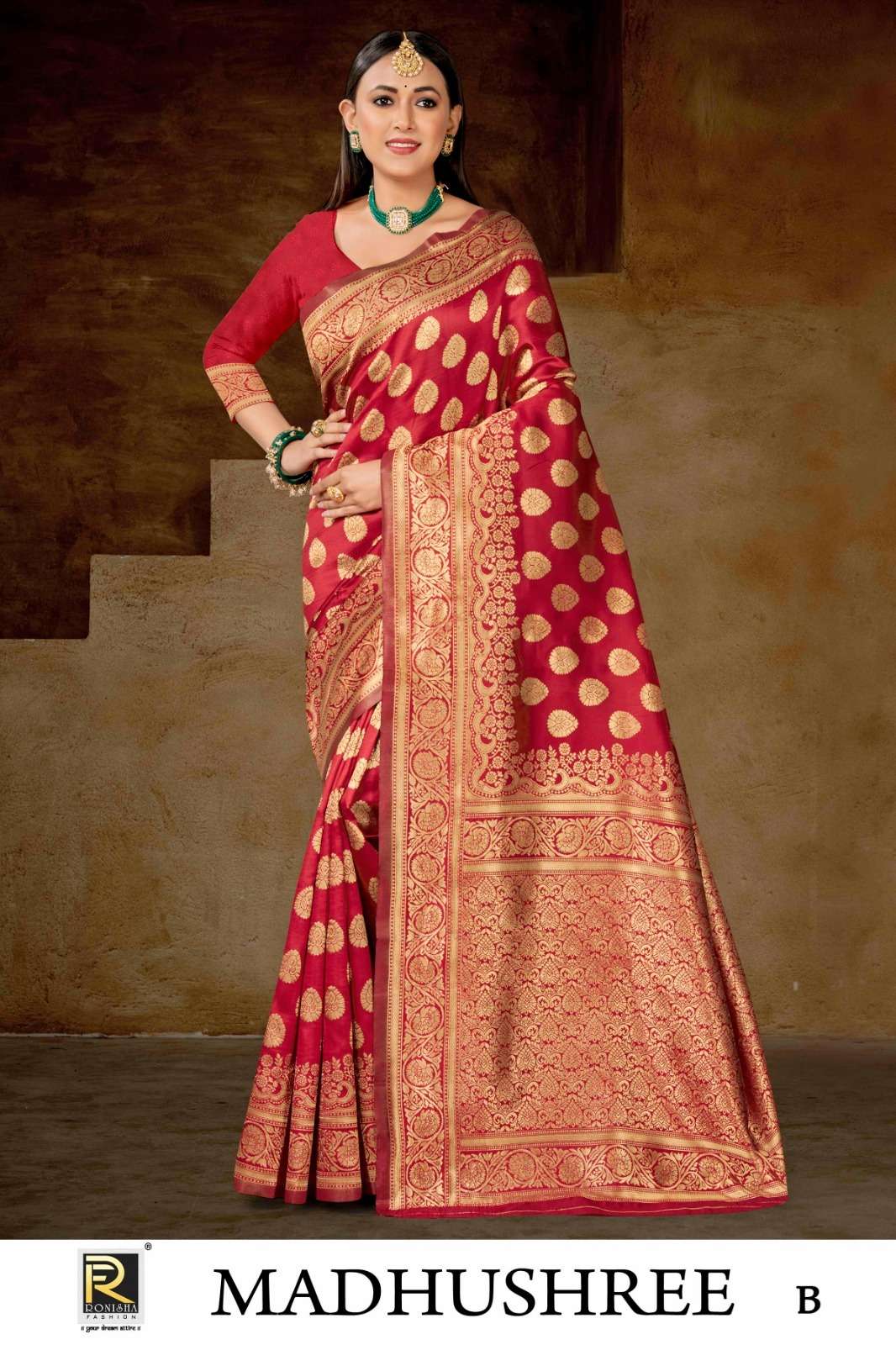 Ronisha Madhushree Banarasi Silk Saree Wholesale catalog