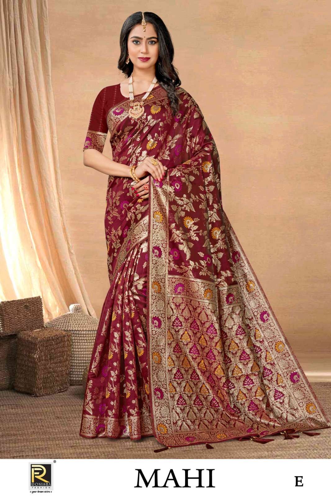 Ronisha Mahi Banarasi Silk Saree Wholesale catalog