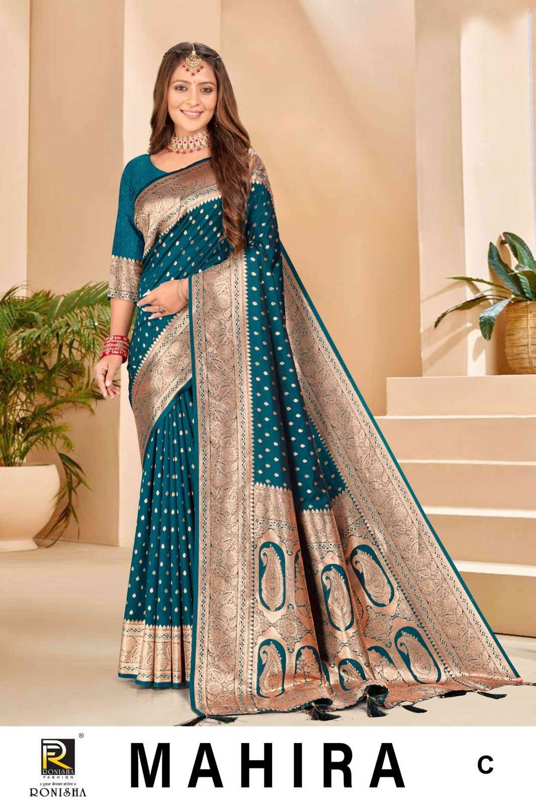 Ronisha Mahira Banarasi Silk Saree Wholesale catalog