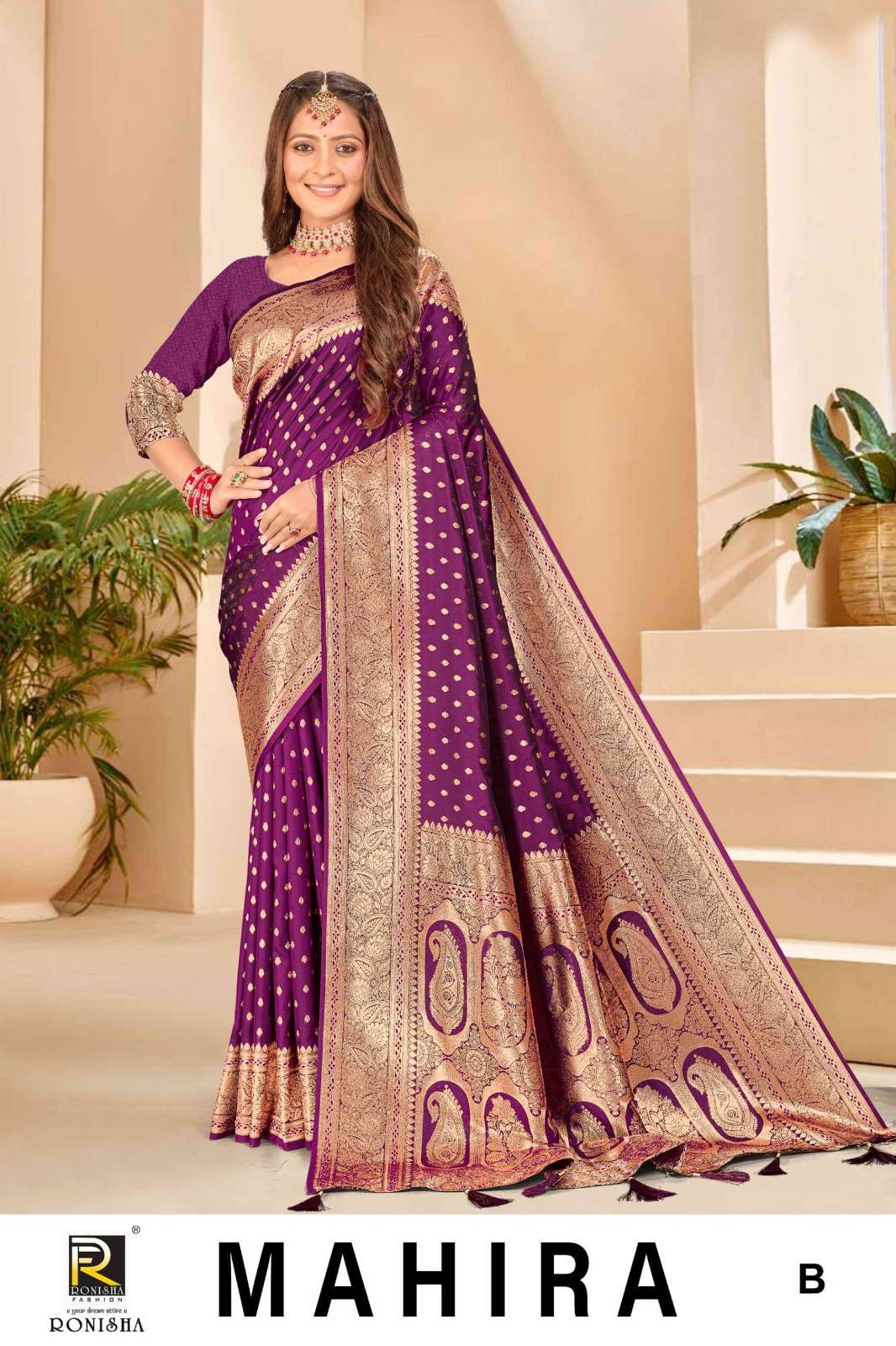 Ronisha Mahira Banarasi Silk Saree Wholesale catalog