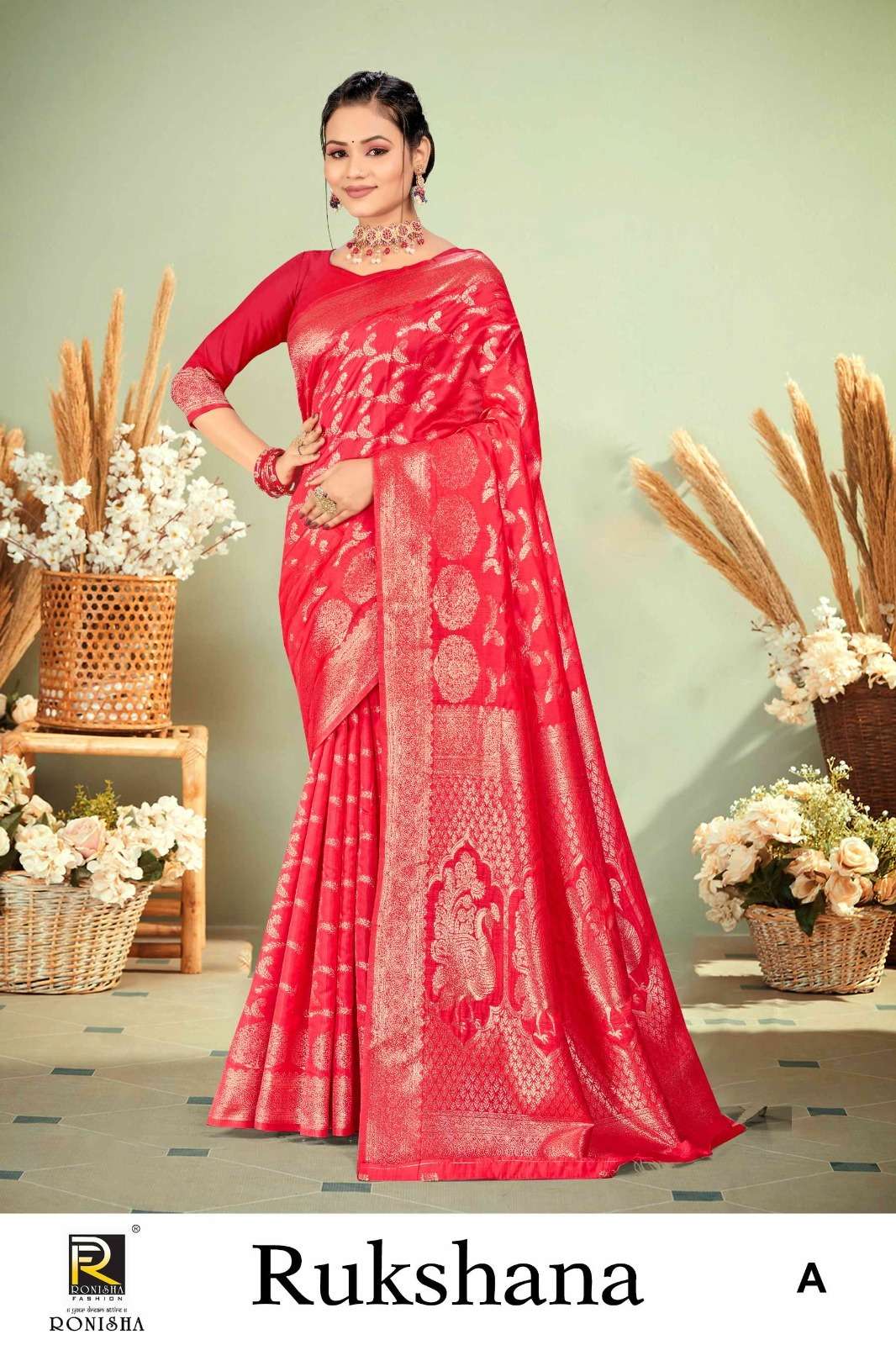 Ronisha Rukshana Banarasi Silk Saree Wholesale catalog