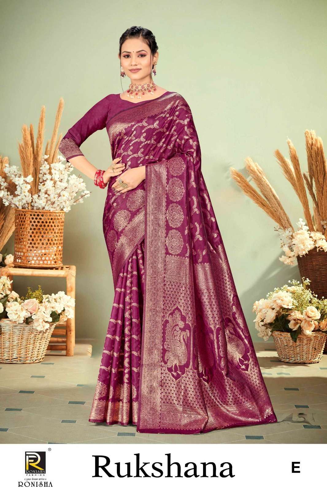 Ronisha Rukshana Banarasi Silk Saree Wholesale catalog