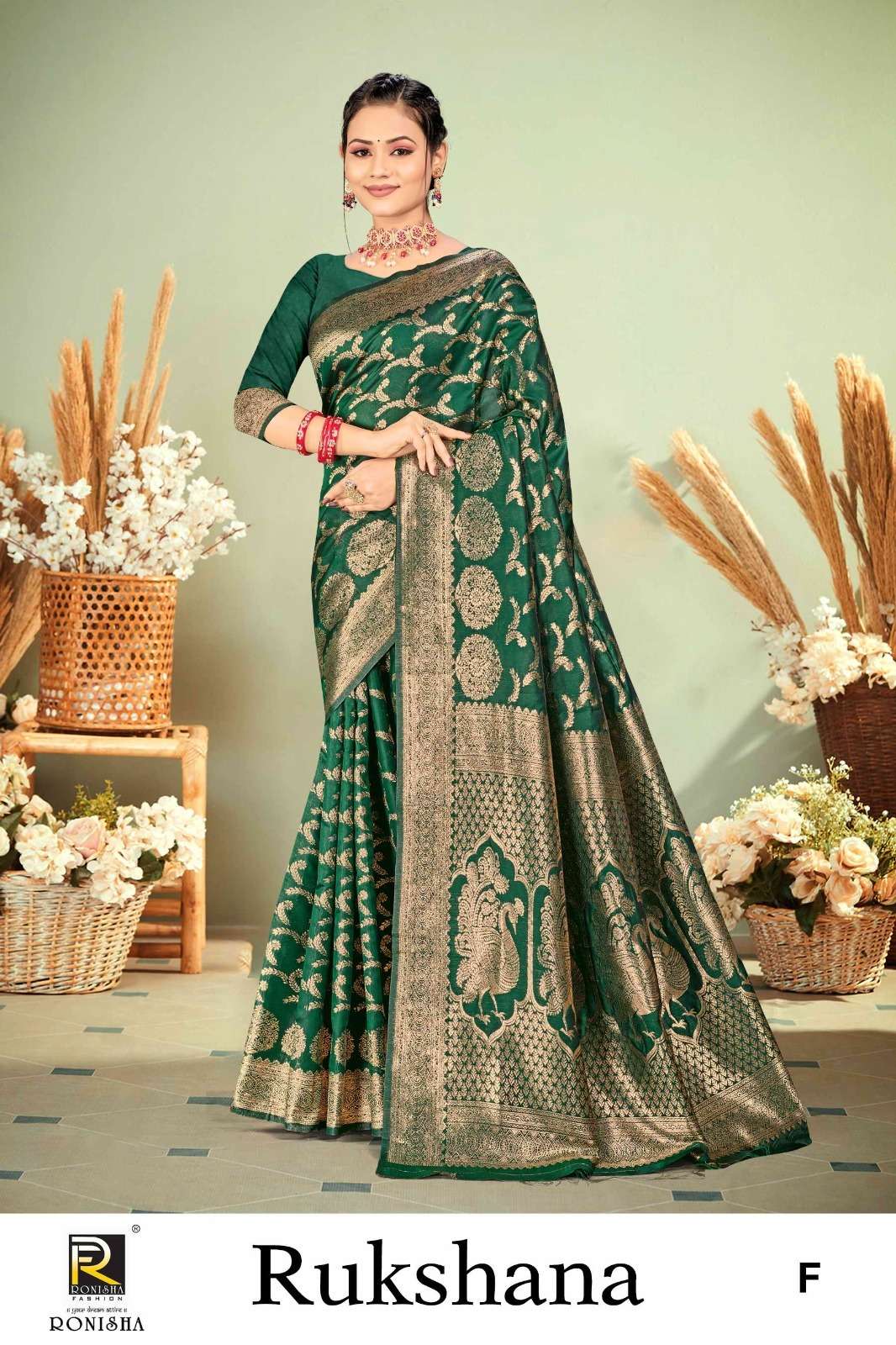 Ronisha Rukshana Banarasi Silk Saree Wholesale catalog