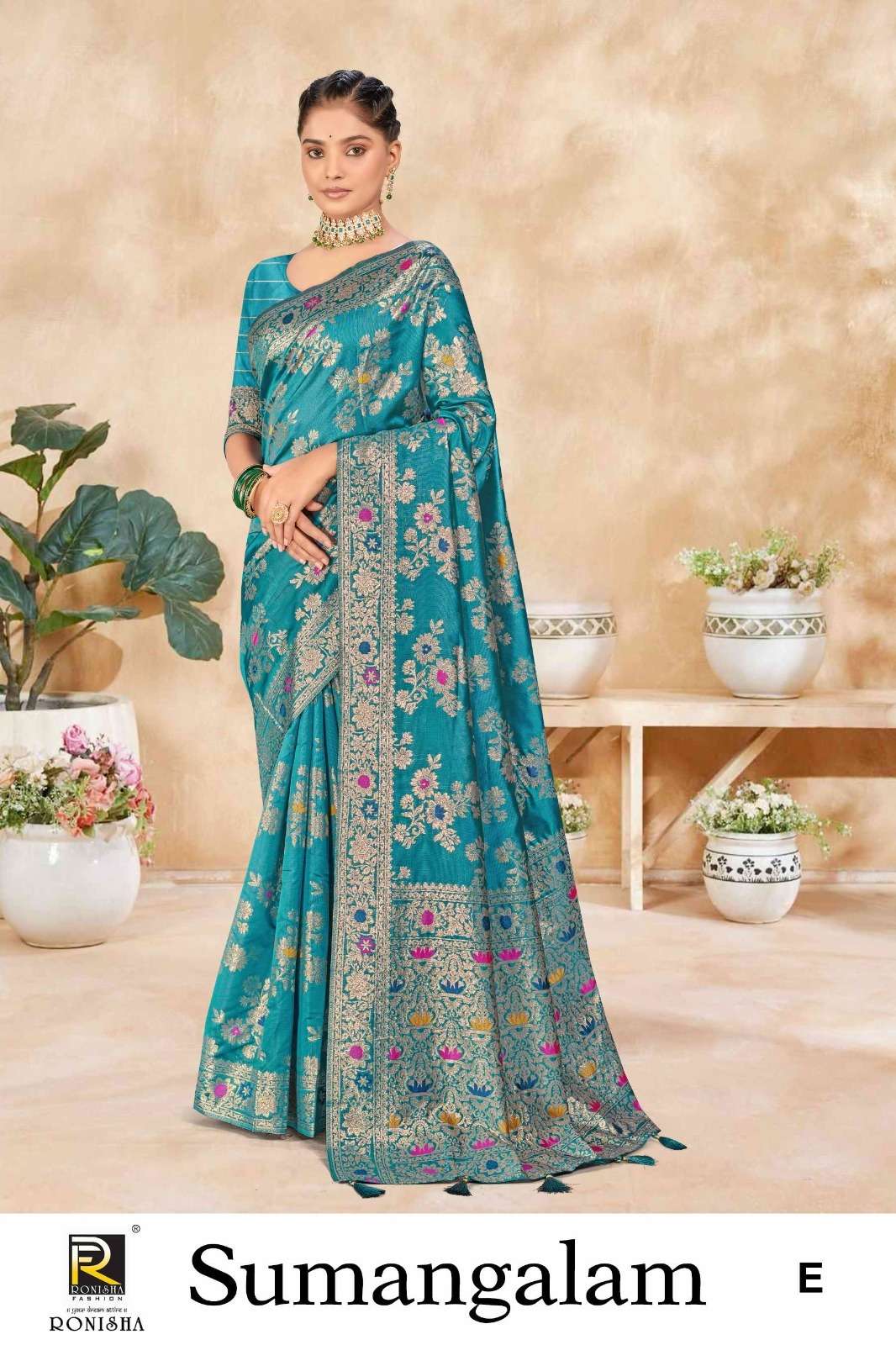 Ronisha Sumangalam Banarasi Silk Saree Wholesale catalog