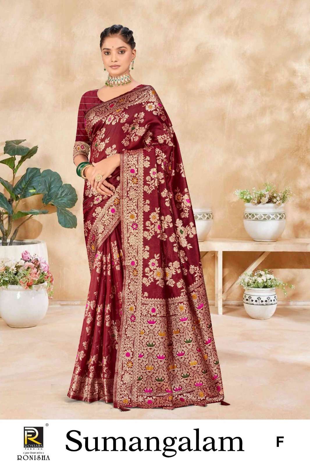Ronisha Sumangalam Banarasi Silk Saree Wholesale catalog