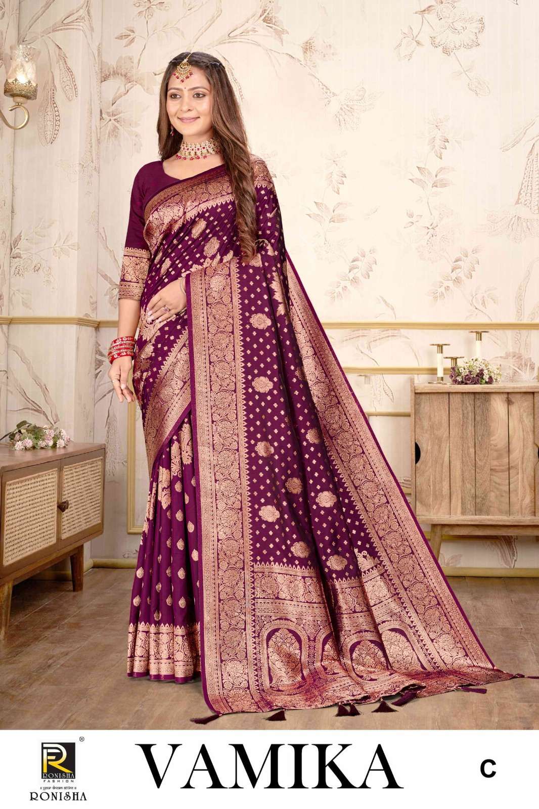 Ronisha Vamika Banarasi Silk Saree Wholesale catalog