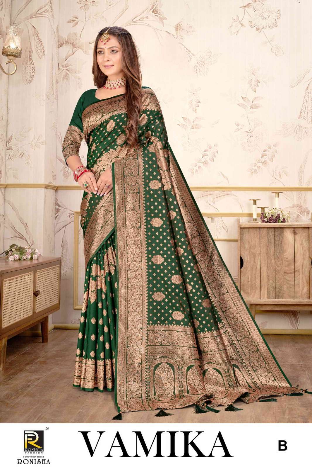 Ronisha Vamika Banarasi Silk Saree Wholesale catalog