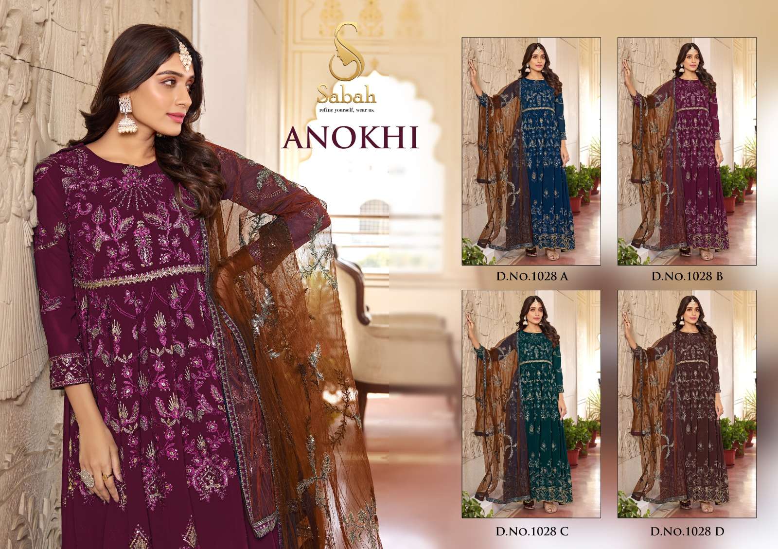 Sabah Anokhi Georgette Designer Salwar Kameez Wholesale catalog