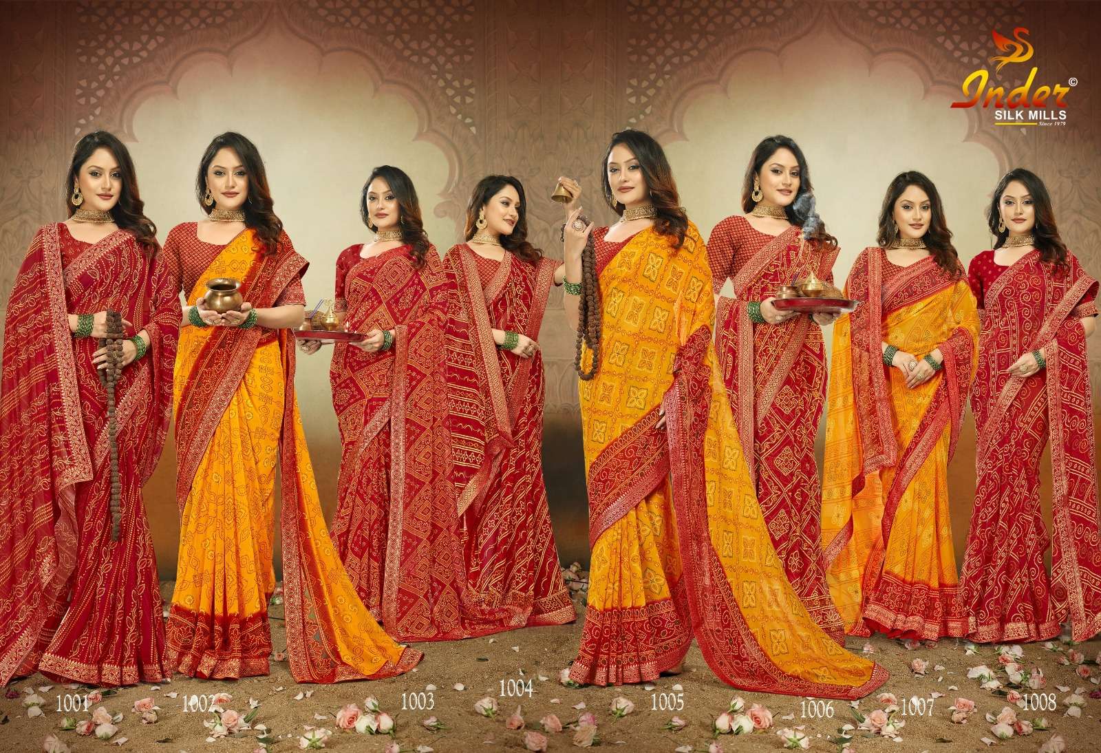 SANSKRITI 5519 INDER SILK MILLS Saree Wholesale catalog