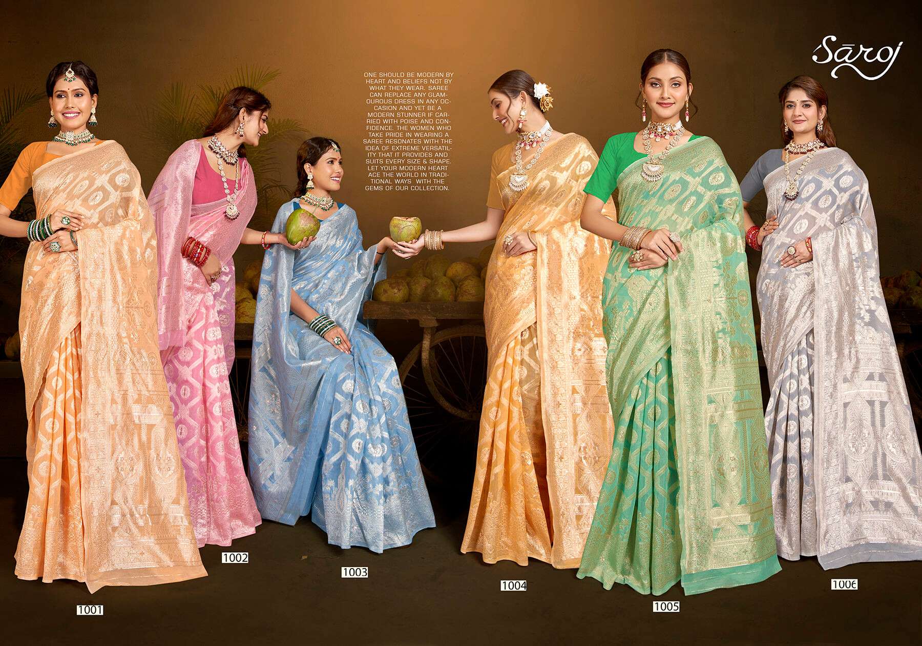 Saroj Kala Kriti vol.5 Soft cotton rich pallu weaving Saree Wholesale catalog    
