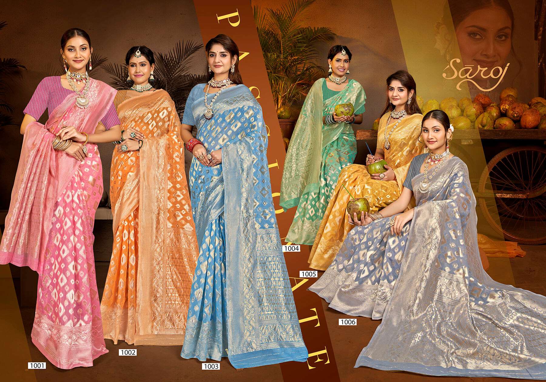  Saroj Kala Kriti vol.8 Soft cotton rich pallu weaving Saree Wholesale catalog    