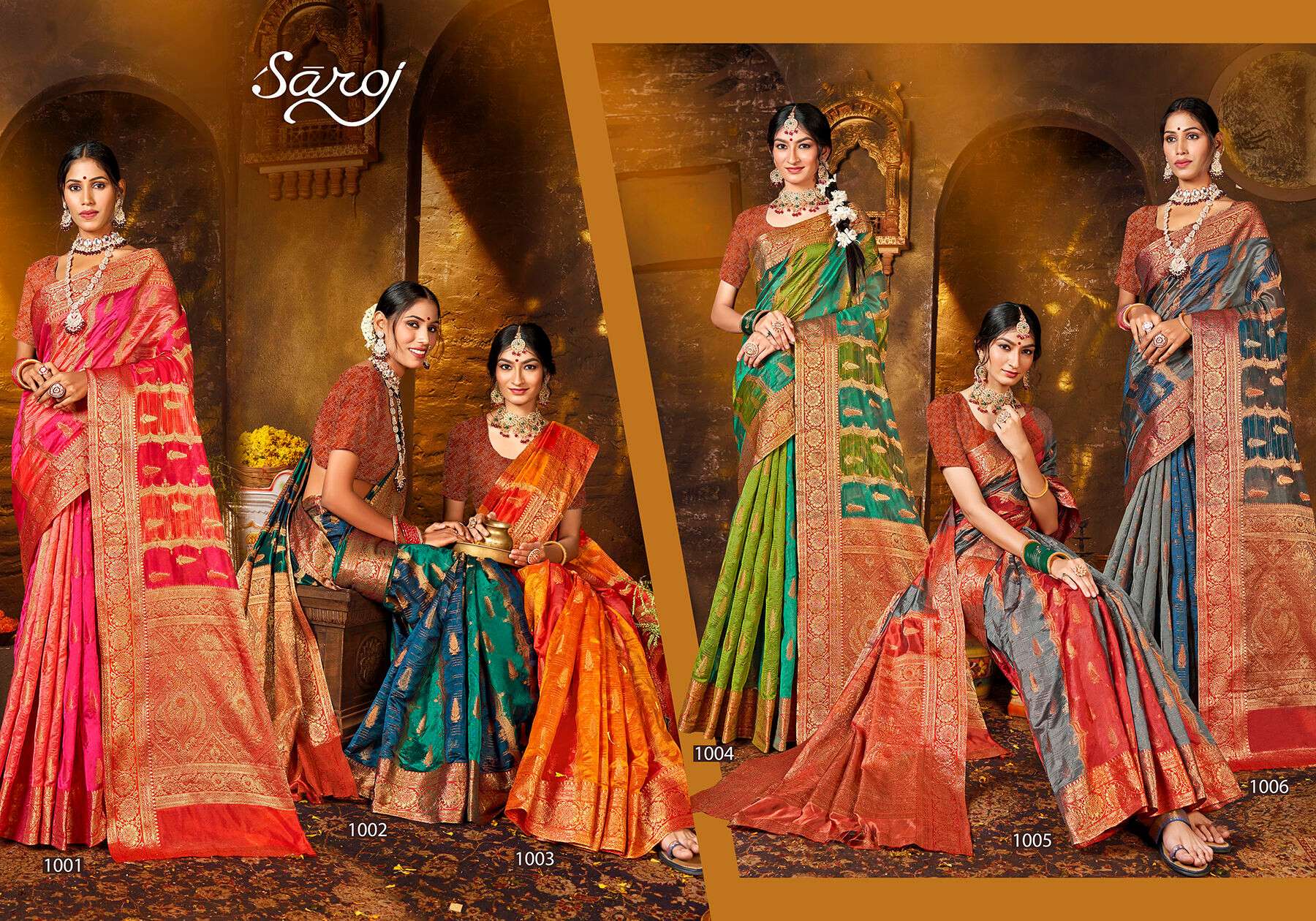 Saroj Maniratna vol.1 Soft organza Wholesale catalog  