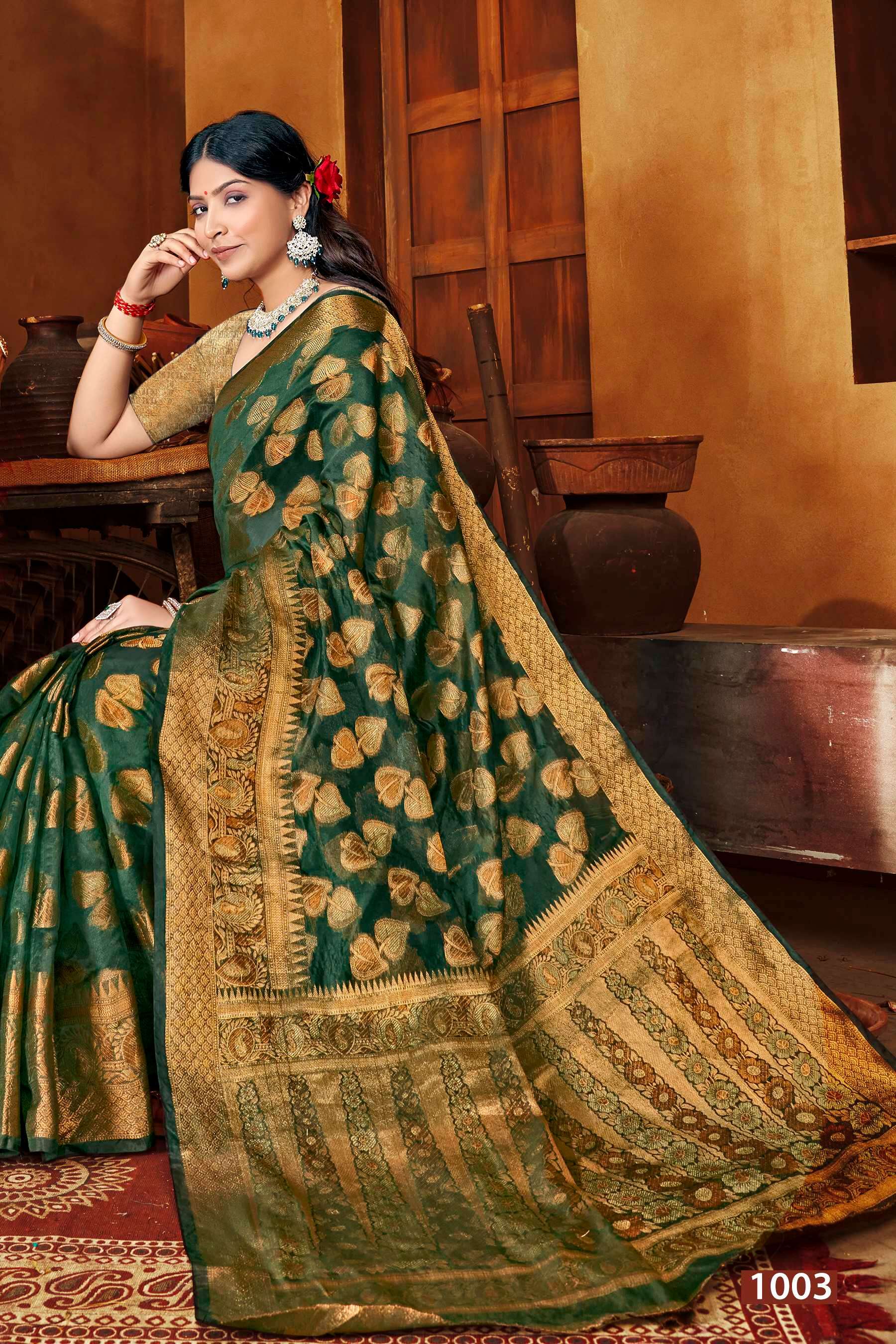 Saroj Mast Kalandar vol.4 Organza silk Saree Wholesale catalog    