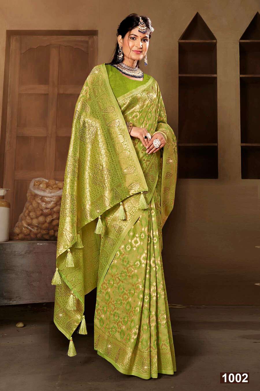 Saroj Mohabatin vol.1Soft cottton with heavy swarovski work Wholesale catalog    