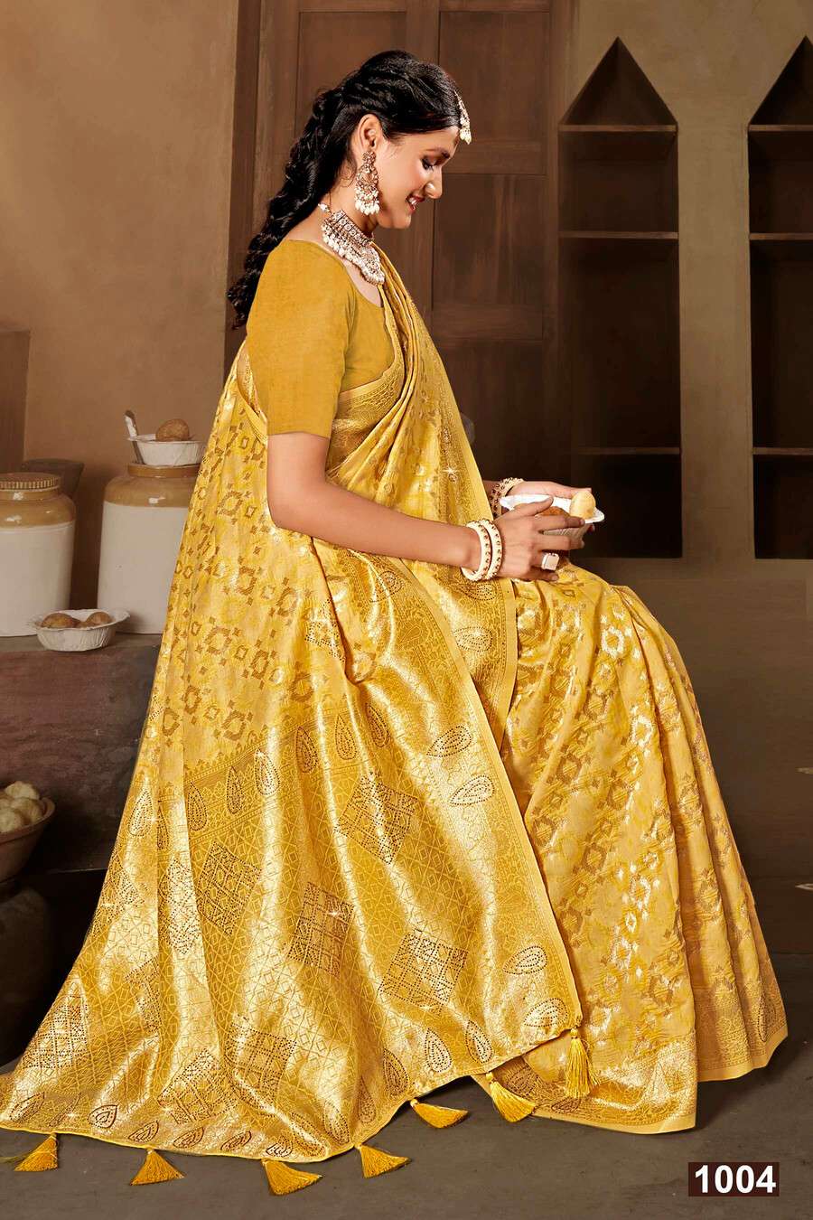Saroj Mohabatin vol.1Soft cottton with heavy swarovski work Wholesale catalog    