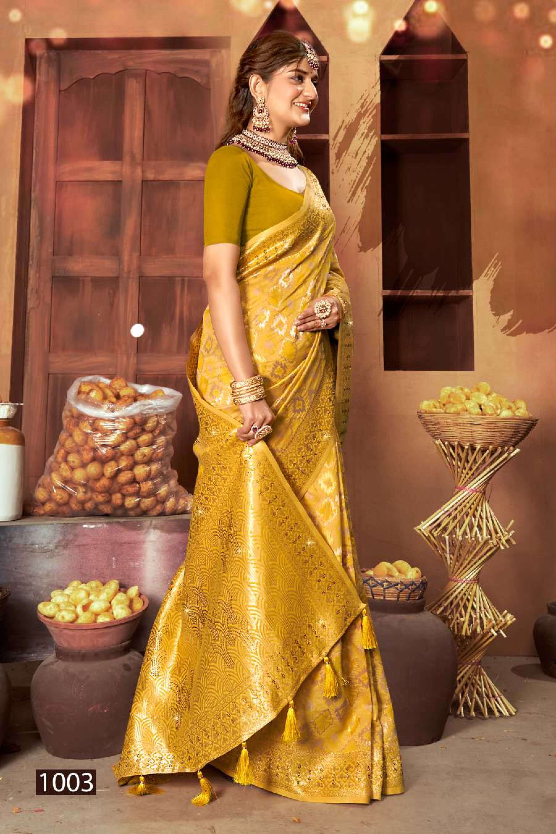 Saroj Mohabatin vol.2 Soft cotton with heavy swarovski work Saree Wholesale catalog    