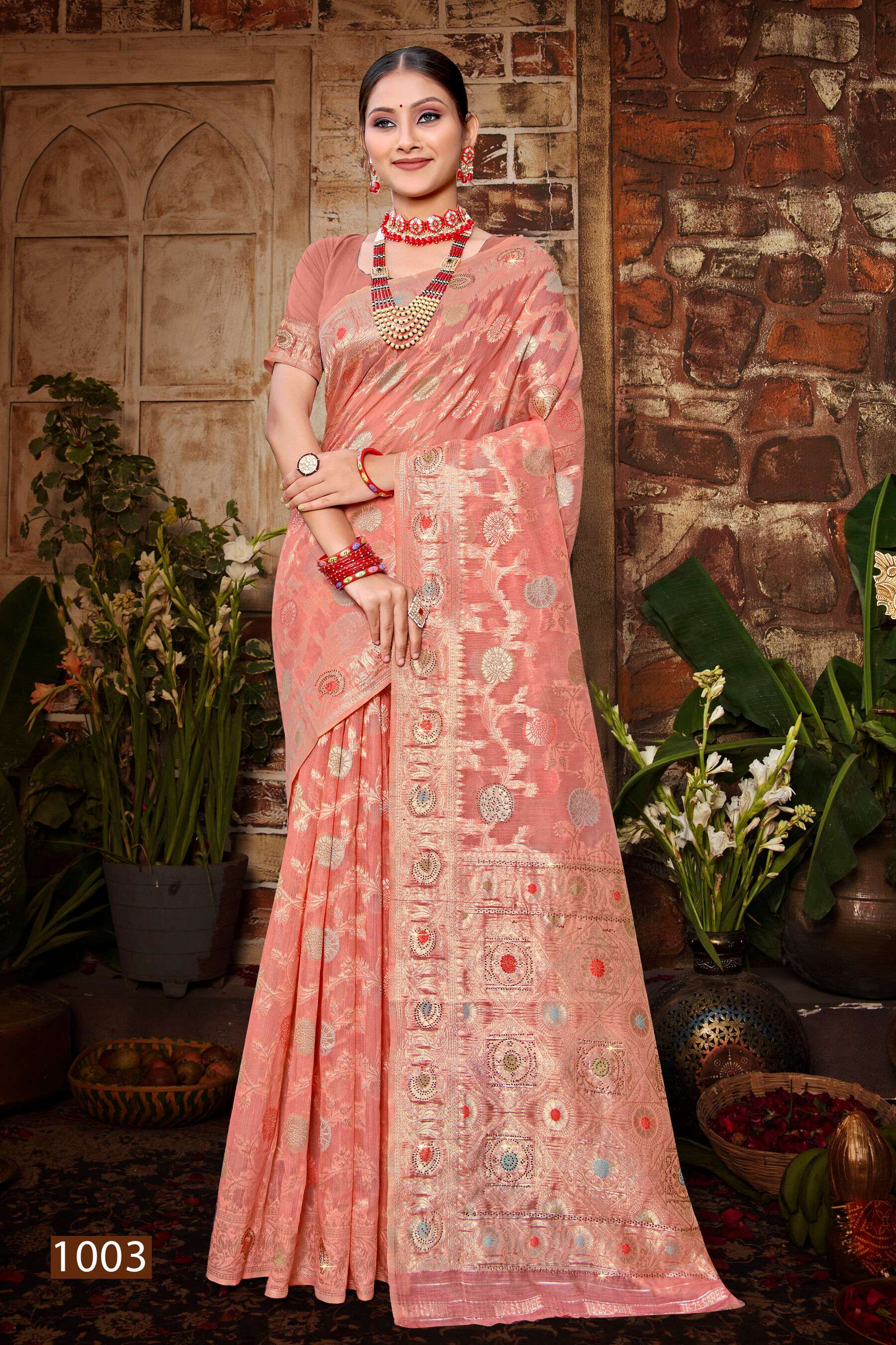 Saroj Ruksaana vol.2 Soft cotton with heavy swarovski work Saree Wholesale catalog    
