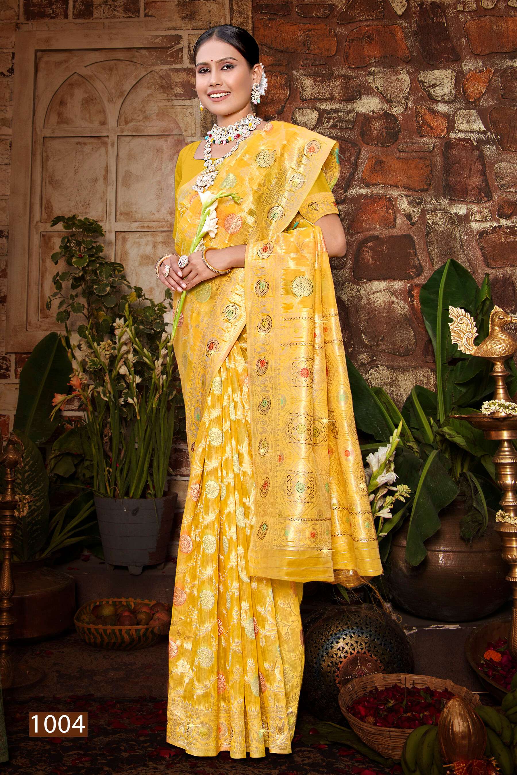 Saroj Ruksaana vol.2 Soft cotton with heavy swarovski work Saree Wholesale catalog    