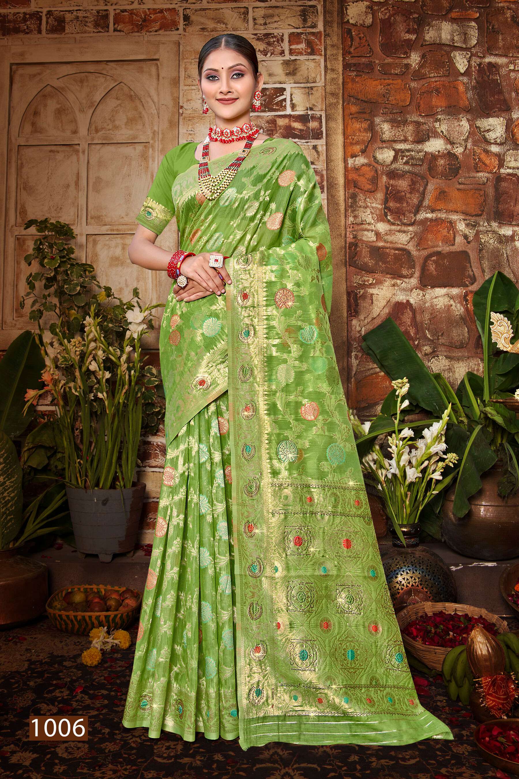 Saroj Ruksaana vol.2 Soft cotton with heavy swarovski work Saree Wholesale catalog    