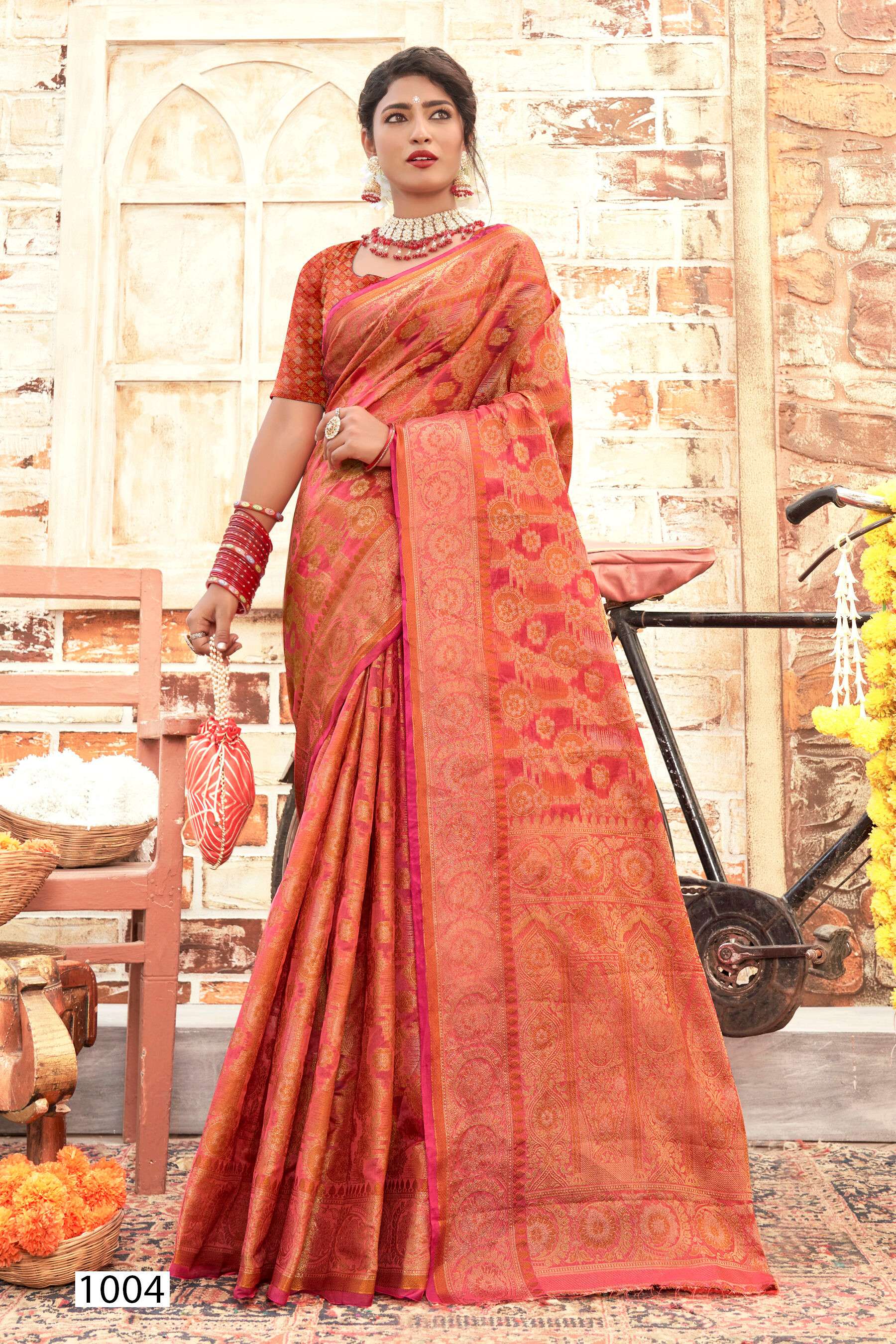 Saroj Shagun vol.5 Soft organza with swaroski work Saree Wholesale catalog    