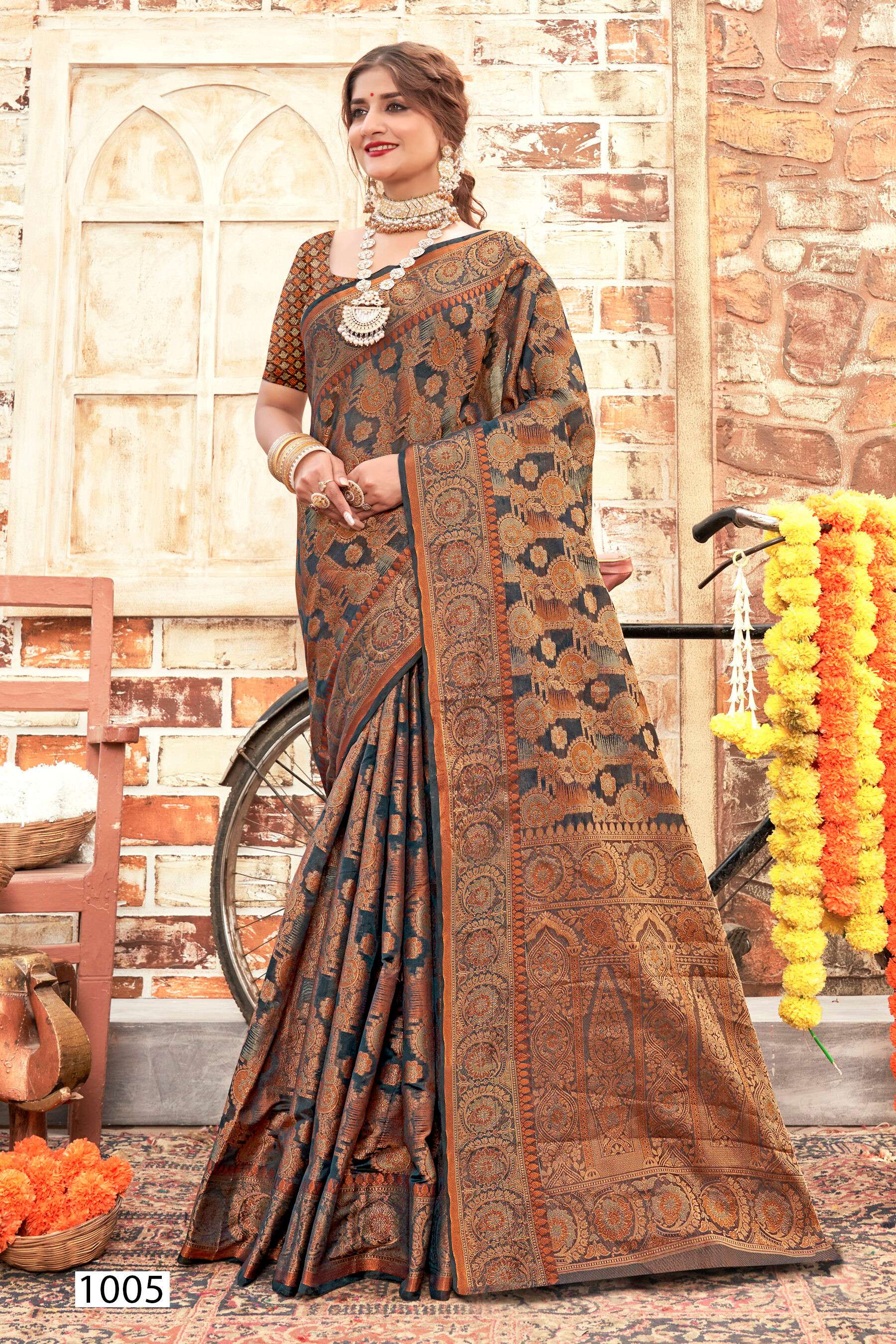 Saroj Shagun vol.5 Soft organza with swaroski work Saree Wholesale catalog    
