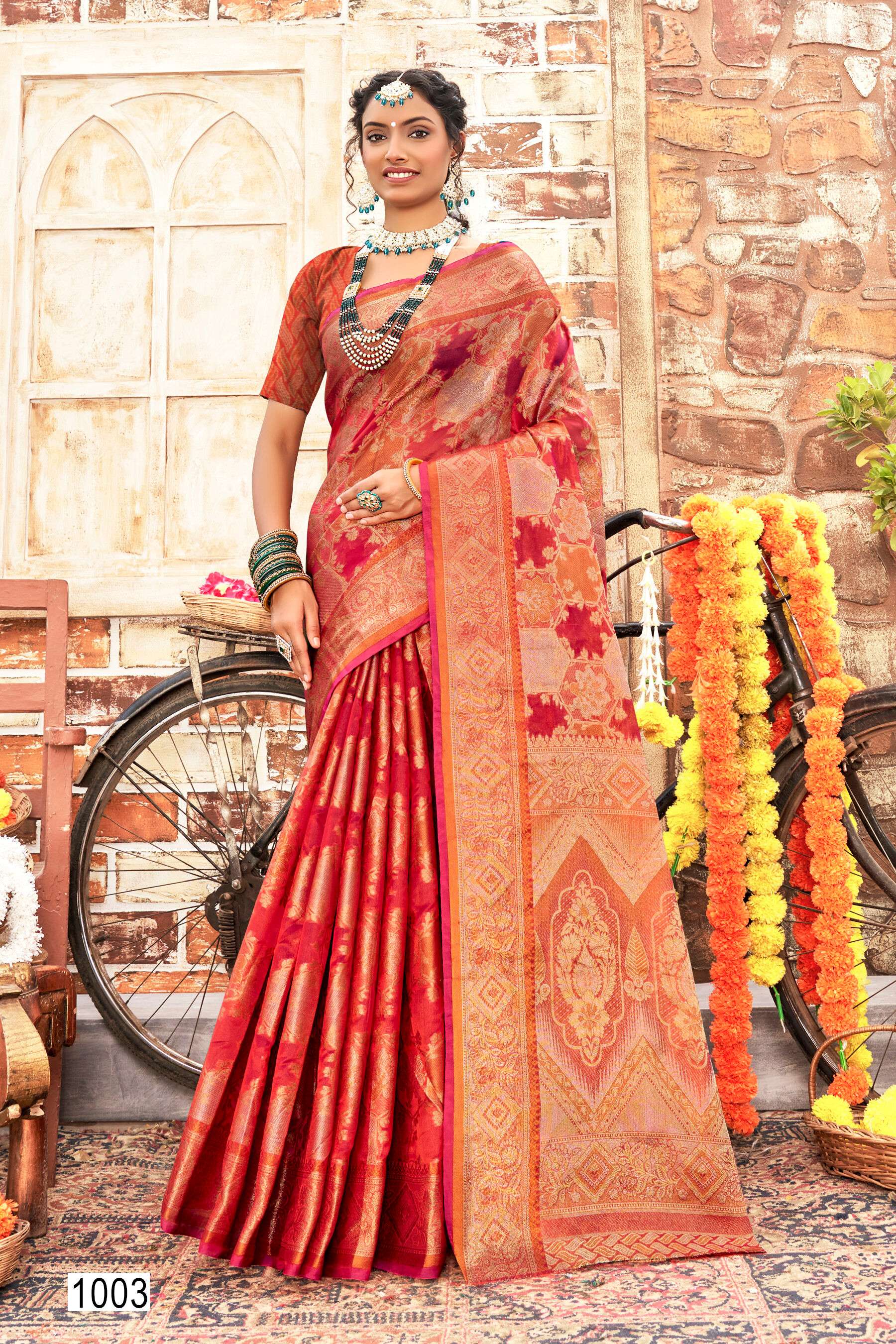 Saroj Shagun vol.6 Soft organza with swaroski work Saree Wholesale catalog    