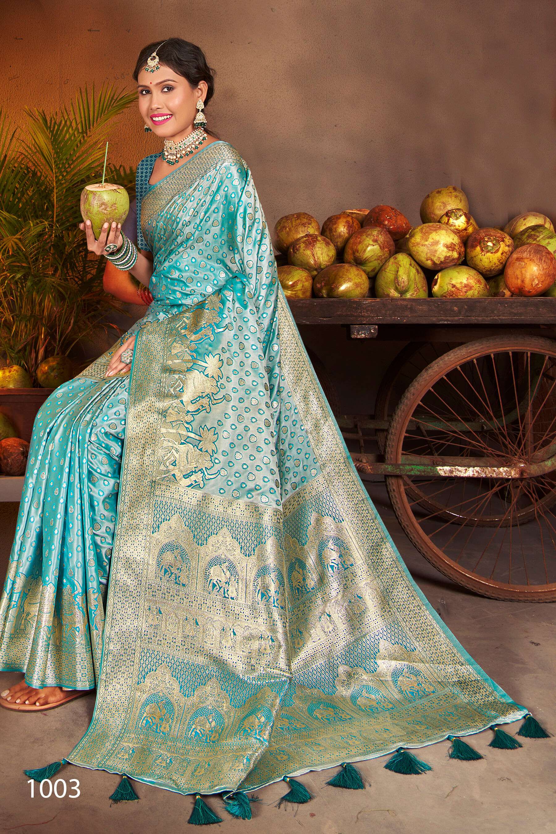 Saroj  Shreemati Vol - 1 Soft 50*600 soft  silk Wholesale catalog    