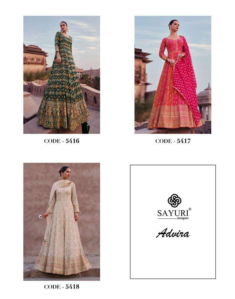 Sayuri Advira Designer Gown With Dupatta Wholesale catalog