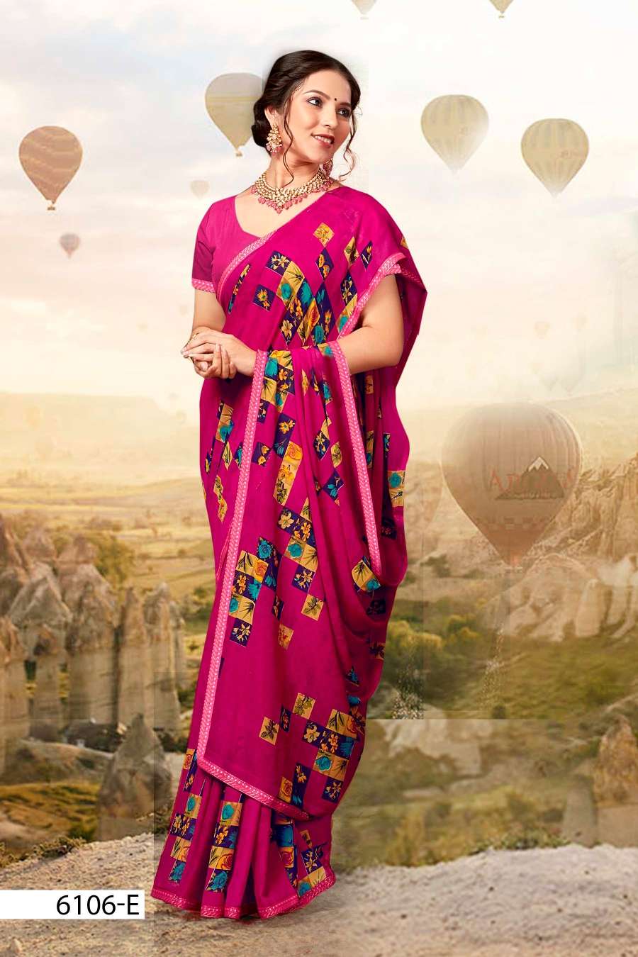 SEV MAMRA 6106 INDER SILK MILLS Saree Wholesale catalog