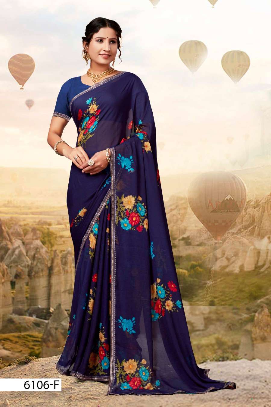 SEV MAMRA 6106 INDER SILK MILLS Saree Wholesale catalog