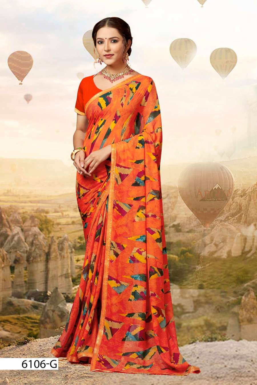 SEV MAMRA 6106 INDER SILK MILLS Saree Wholesale catalog