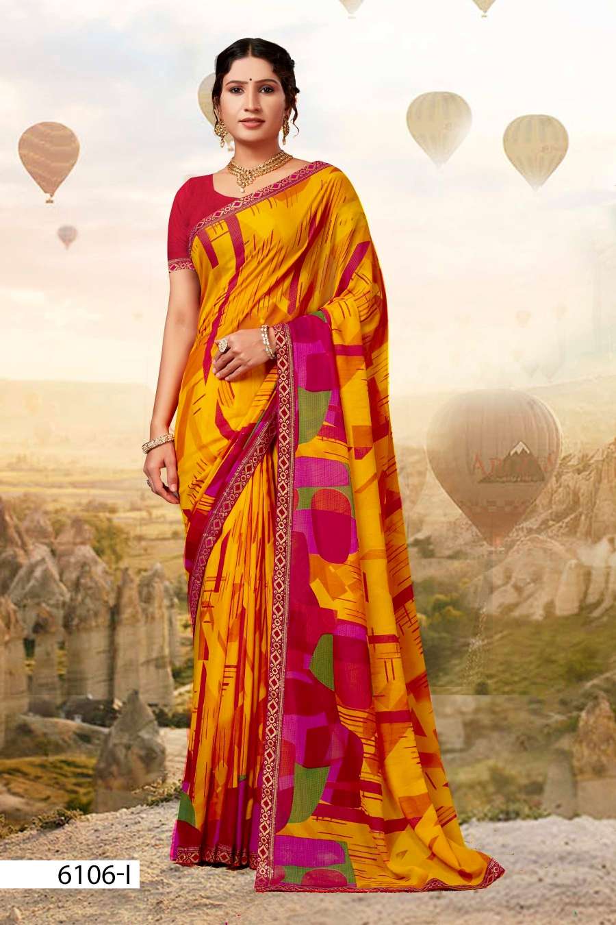 SEV MAMRA 6106 INDER SILK MILLS Saree Wholesale catalog