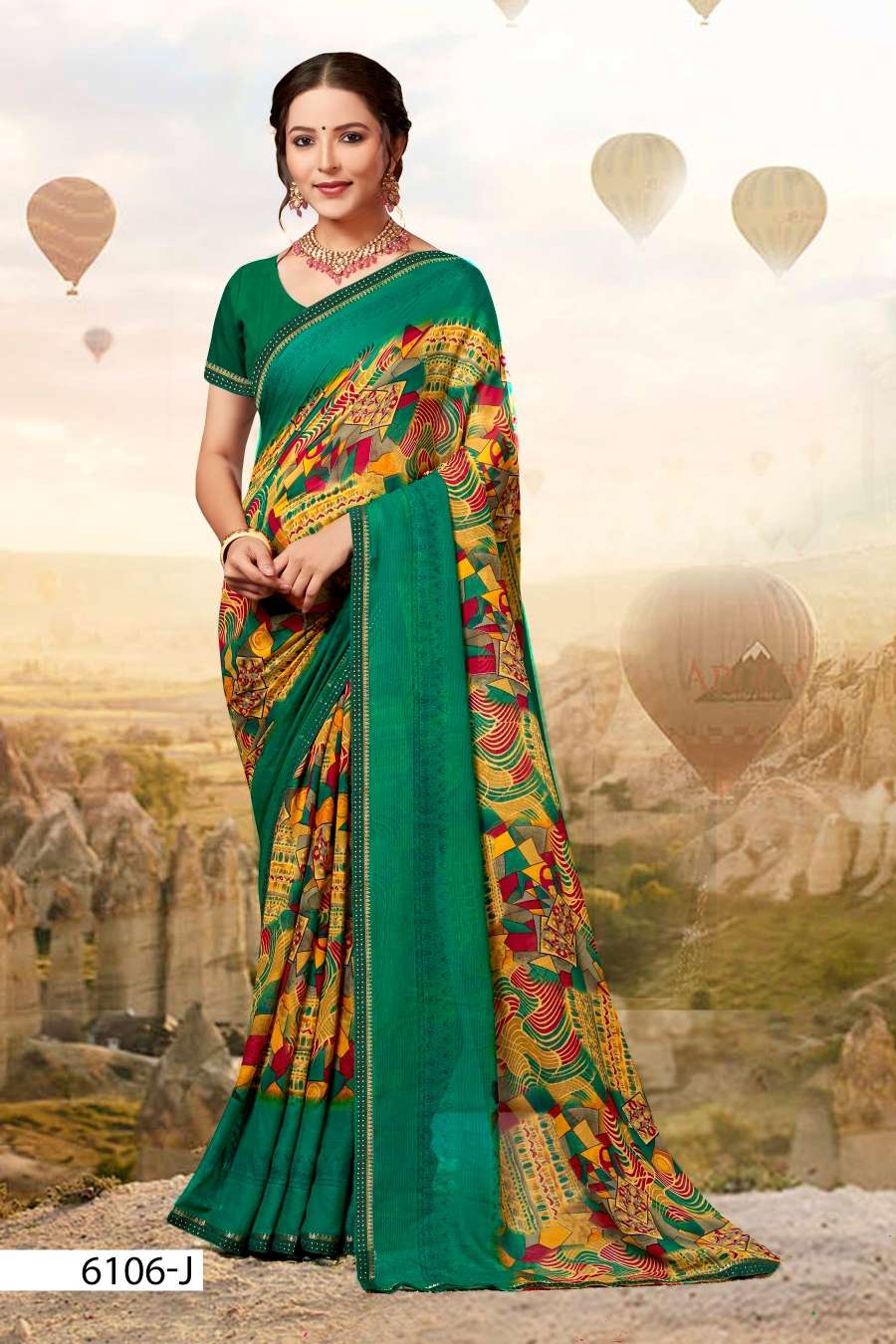 SEV MAMRA 6106 INDER SILK MILLS Saree Wholesale catalog