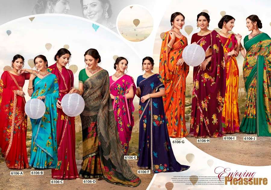 SEV MAMRA 6106 INDER SILK MILLS Saree Wholesale catalog