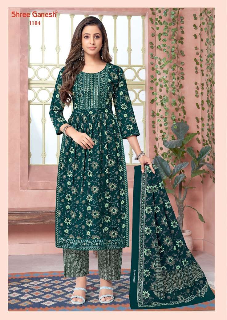 Shree Ganesh Zaara Vol-1 – Nyra Cut Kurti Pant With Dupatta - Wholesale Catalog